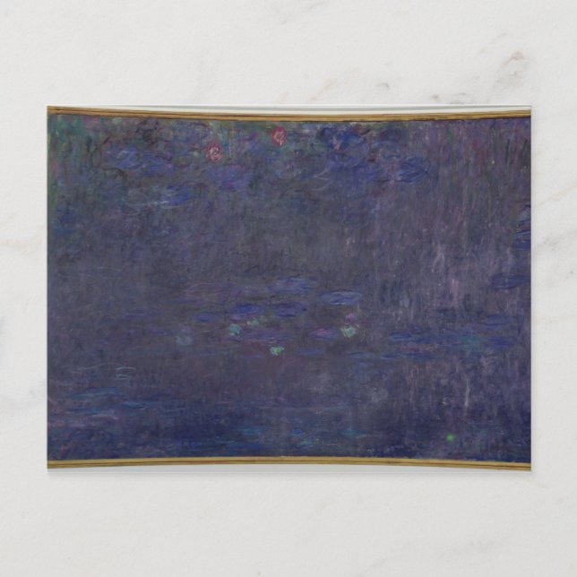 Claude Monet | Vattendrag: Reflektioner från Träd Vykort (Framsida)