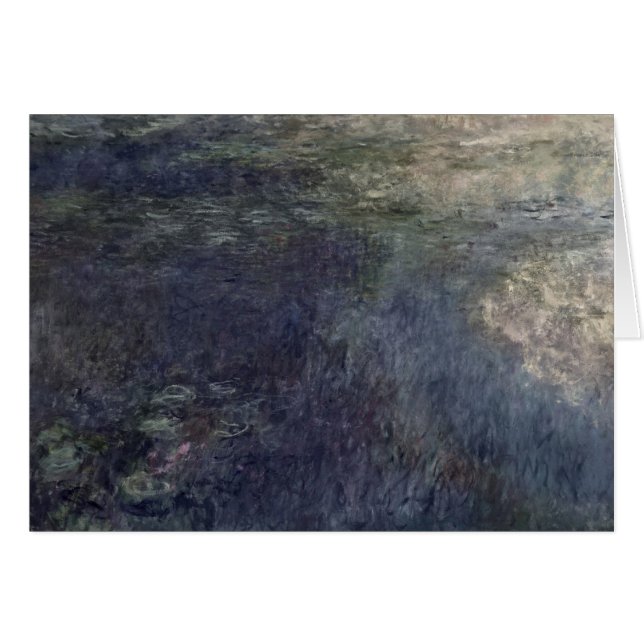 Claude Monet | Vattenhaltiga moln 1914-18 Hälsningskort (Framsidan Horizontal)