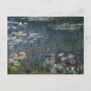 Claude Monet Vattenkällor: Reflektioner för Grön Vykort