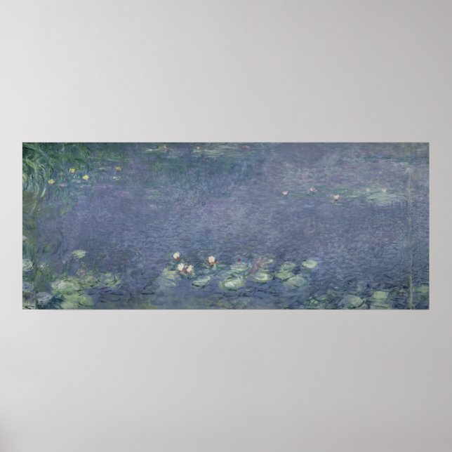 Claude Monet | Vattenlådor: God morgon, 1914-18 Poster (Framsidan)