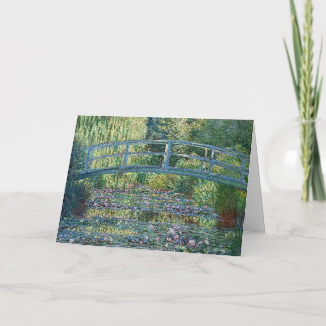 Claude Monet - Vattenliljedamm, Grön harmoni Kort (Framsida)
