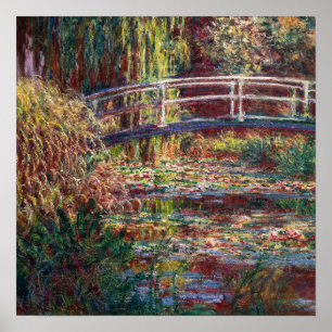 Claude Monet - Vattenliljedamm, Rosa harmoni Poster