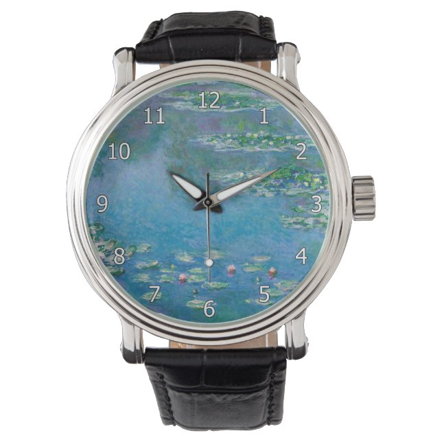 Claude Monet - Vattenliljor 1906 Armbandsur (Framsida)
