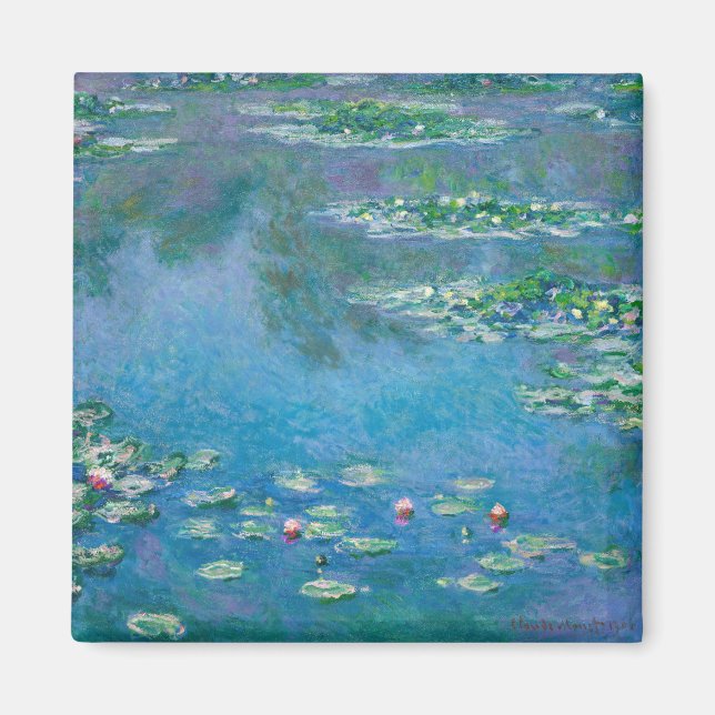 Claude Monet - Vattenliljor 1906 Magnet (Framsidan)