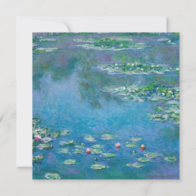 Claude Monet - Vattenliljor 1906 Tack Kort (Framsida)