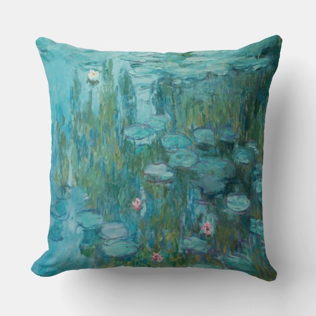 Claude Monet, Vattenliljor, 1915, Akvablå Kudde (Framsida)