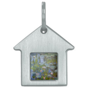 Claude Monet Vattenliljor 1915 Impressionistisk Ko ID-bricka Husdjur