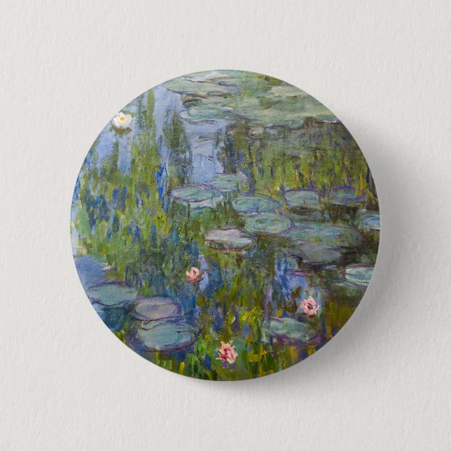 Claude Monet Vattenliljor 1915 Impressionistisk Ko Knapp (Framsida)
