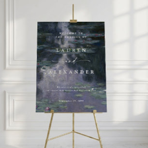 Claude Monet Vattenliljor Fint Konstbröllop Välkom Poster