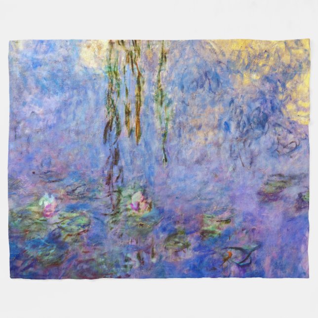 Claude Monet - Vattenliljor Fleecefilt (Framsidan (Horisontell))