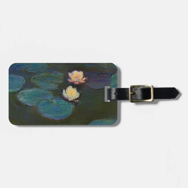 Claude Monet Vattenliljor Impressionistisk Oljemål Bagagebricka (Horisontell Framsida)