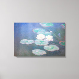 Claude Monet - Vattenliljor, kvällseffekt Canvastryck
