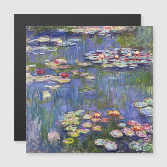 Claude Monet - Vattenliljor / Nympheas (Fram/baksida)