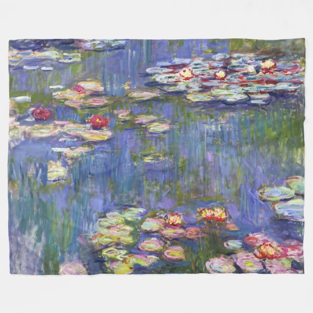 Claude Monet - Vattenliljor / Nympheas Fleecefilt (Framsidan (Horisontell))
