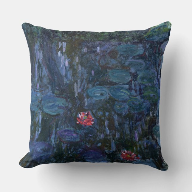 Claude Monet, Vattenliljor och Reflektioner Kudde (Framsida)