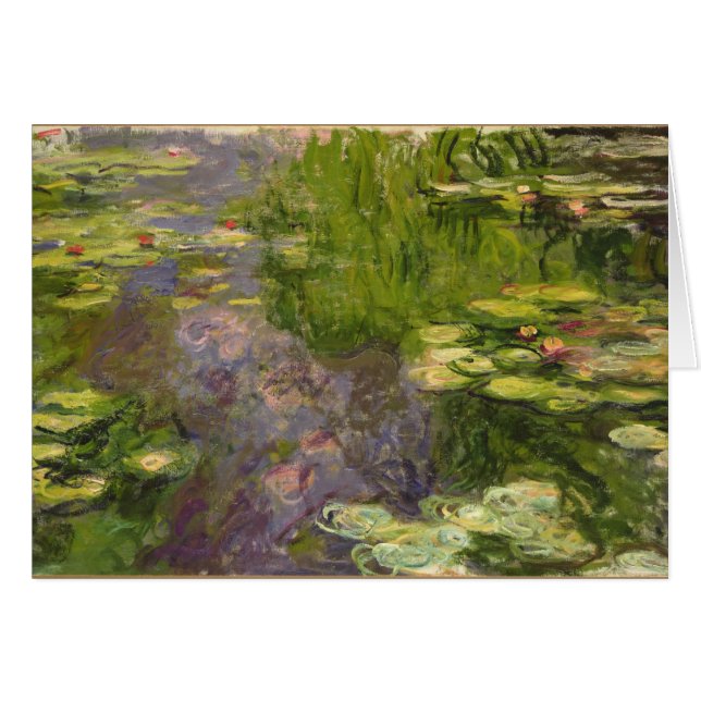 Claude Monet | Vattentillgångar Hälsningskort (Framsidan Horizontal)