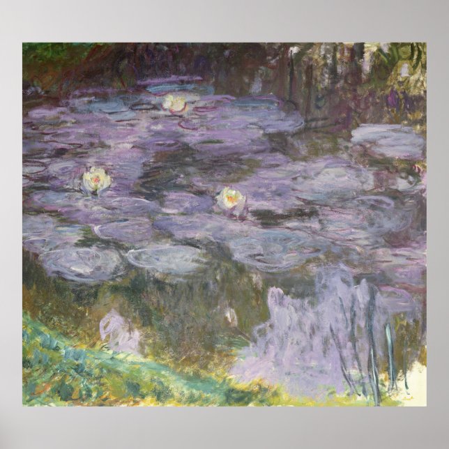 Claude Monet | Vattentillgångar Poster (Framsidan)