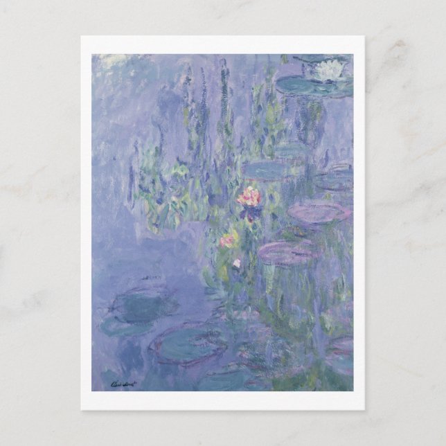 Claude Monet | Vattentillgångar Vykort (Framsida)