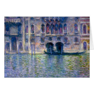 Claude Monet Venedig Hälsningskort
