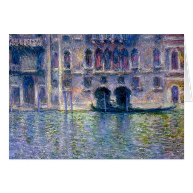 Claude Monet Venedig Hälsningskort (Framsidan Horizontal)