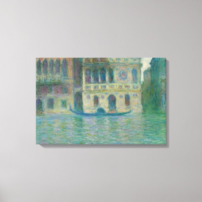 Claude Monet - Venedig, Palazzo Dario Canvastryck (Framsida)