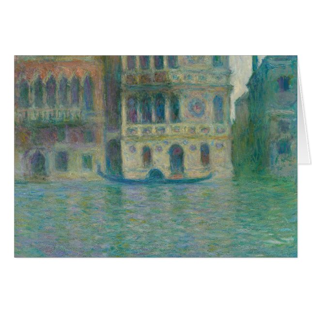 Claude Monet - Venedig, Palazzo Dario Hälsningskort (Framsidan Horizontal)