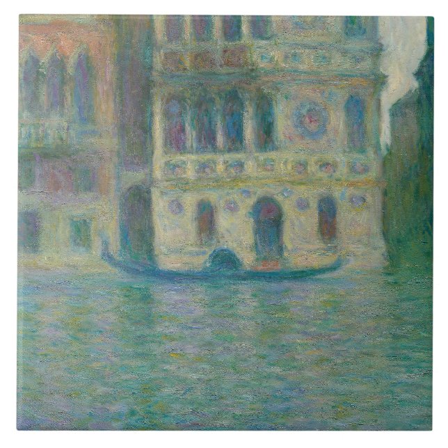 Claude Monet - Venedig, Palazzo Dario Kakelplatta (Framsidan)