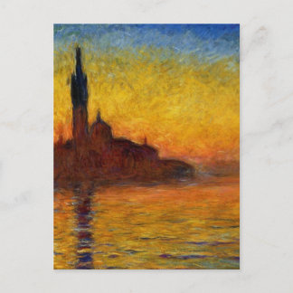 Claude Monet //Venedig skymning Vykort