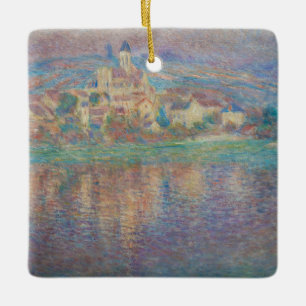 Claude Monet - Vetheuil, Sunset Julgransprydnad Keramik