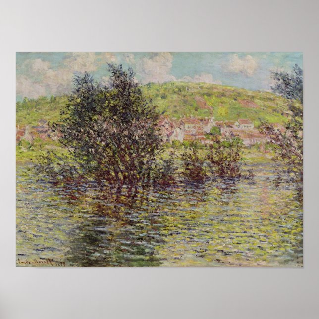 Claude Monet | Vetheuil, View from Lavacourt, 1879 Poster (Framsidan)