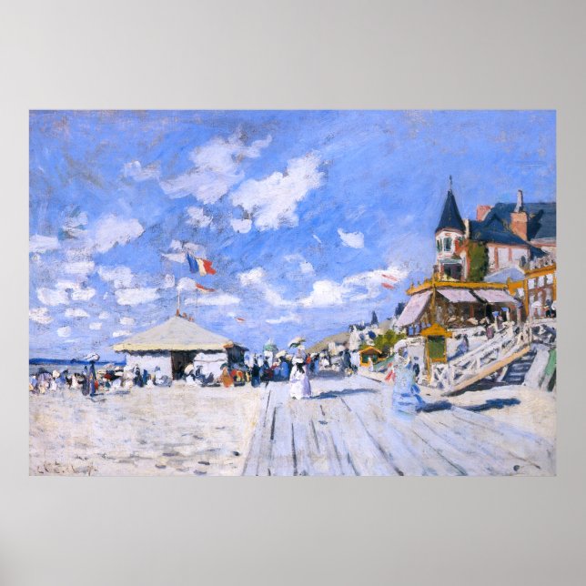 Claude Monet: Vid trouvillebukten Poster (Framsidan)
