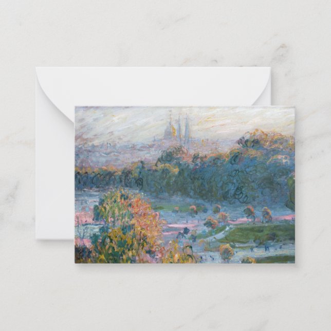 Claude Monet - View the Tuileries, Study Anteckningskort (Framsida)