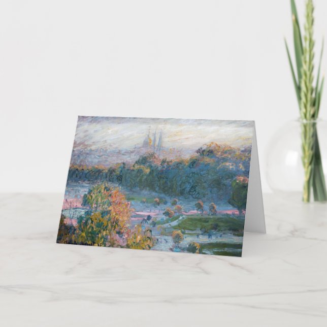 Claude Monet - View the Tuileries, Study Kort (Framsida)