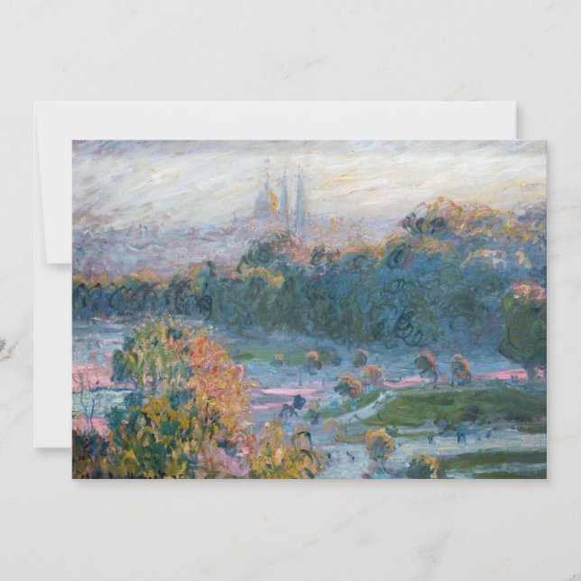 Claude Monet - View the Tuileries, Study Tack Kort (Framsida)