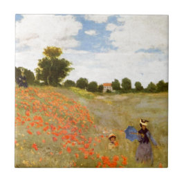 Claude Monet // Vild Poppies Kakelplatta