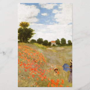 Claude Monet //vildvallmor Brevpapper
