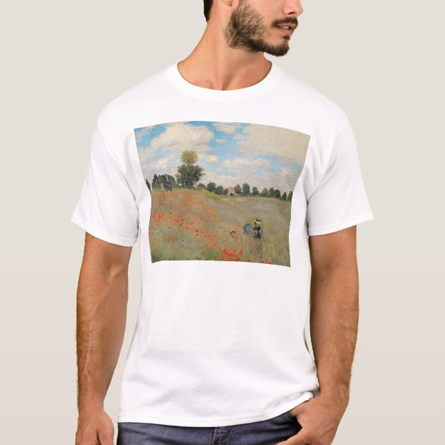 Claude Monet | vildvallmor, nära Argenteuil T Shirt (Framsida)