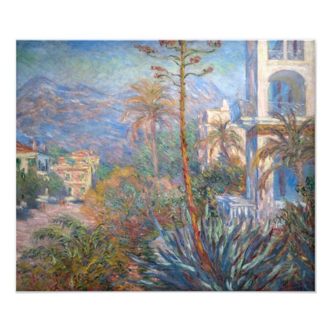 Claude Monet - Villas vid Bordighera Fototryck (Framsidan)