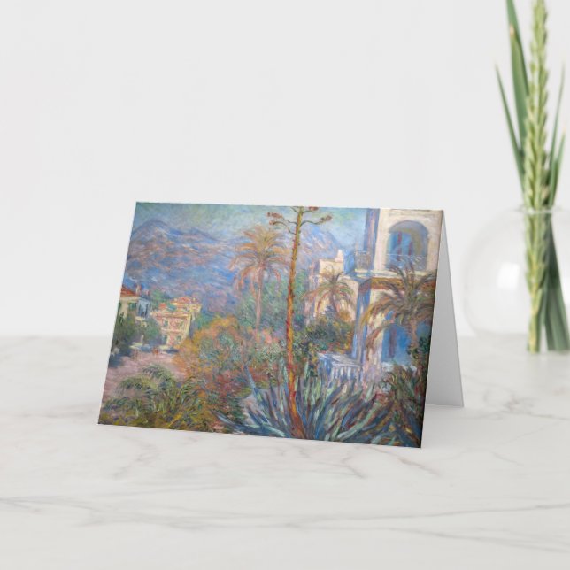 Claude Monet - Villas vid Bordighera Kort (Framsida)