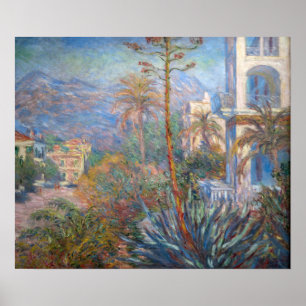 Claude Monet - Villas vid Bordighera Poster