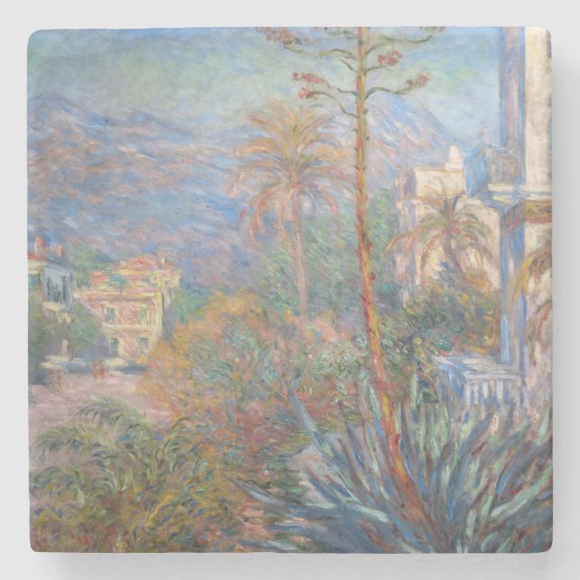 Claude Monet - Villas vid Bordighera Stenunderlägg (Framsidan)