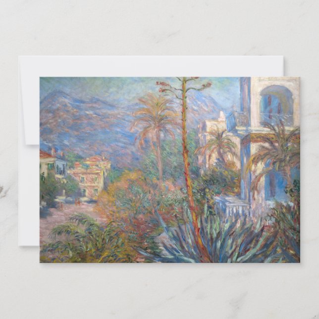 Claude Monet - Villas vid Bordighera Tack Kort (Framsida)