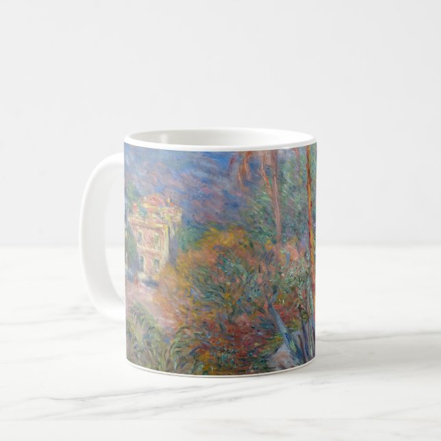 Claude Monet - Villor vid Bordighera Kaffemugg (Framsida vänster)