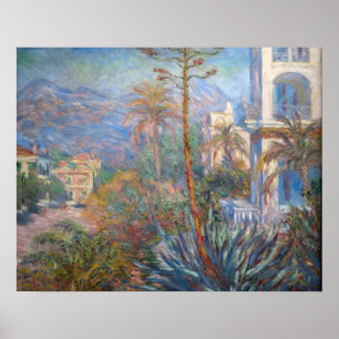 Claude Monet - Villor vid Bordighera Poster