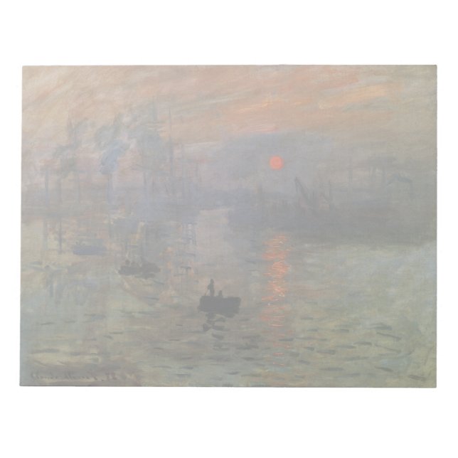 Claude Monet, Vintage Art Anteckningsblock (Framsida)