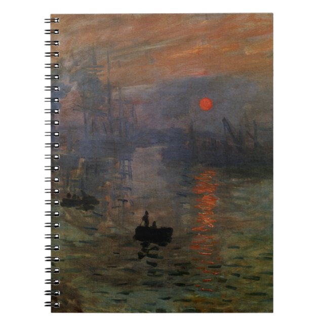 Claude Monet, Vintage Art Anteckningsbok (Framsidan)