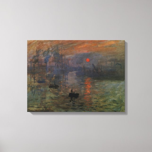 Claude Monet, Vintage Art Canvastryck (Framsida)
