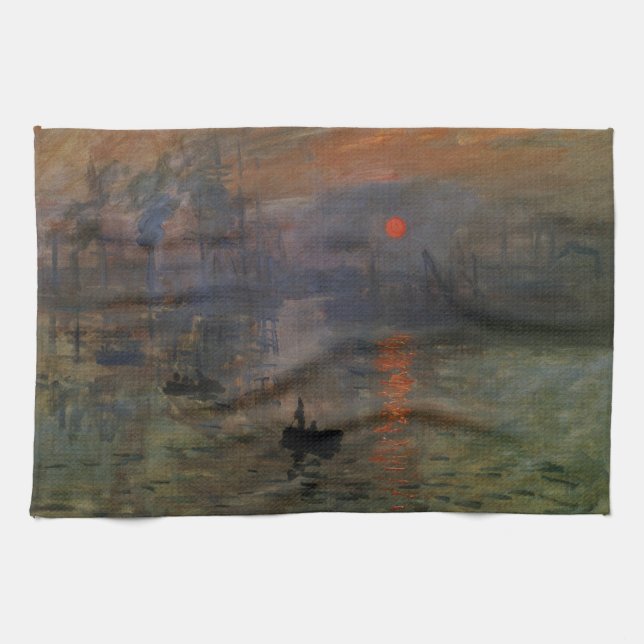 Claude Monet, Vintage Art Kökshandduk (Horisontell)