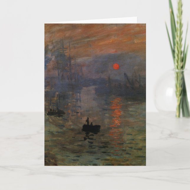 Claude Monet, Vintage Art Kort (Framsida)