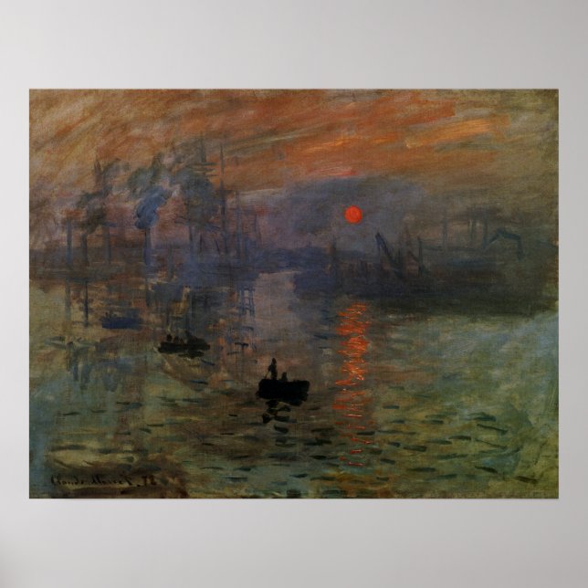 Claude Monet, Vintage Art Poster (Framsidan)